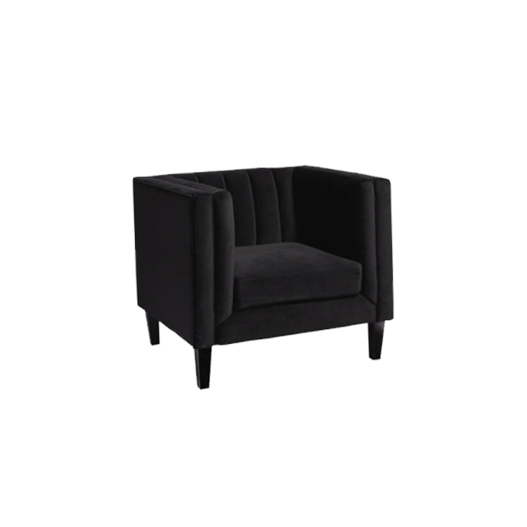 Charcoal Chic Single Seater Sofa