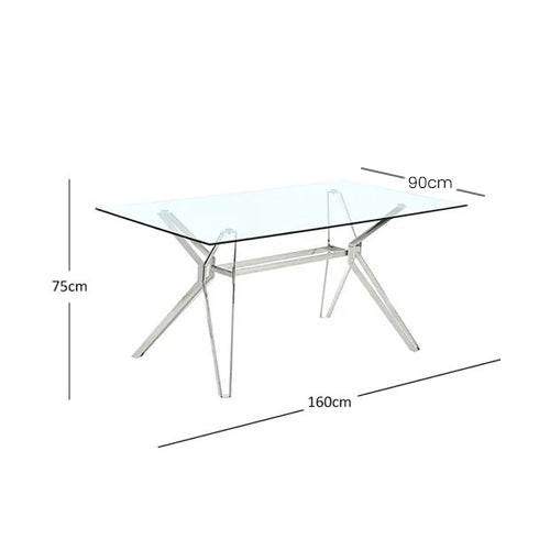 Amenda Glass Top Table