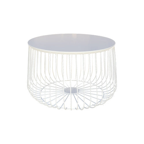 Wire Coffee Table - White