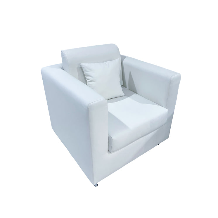 Alba Single Seater Sofa - White