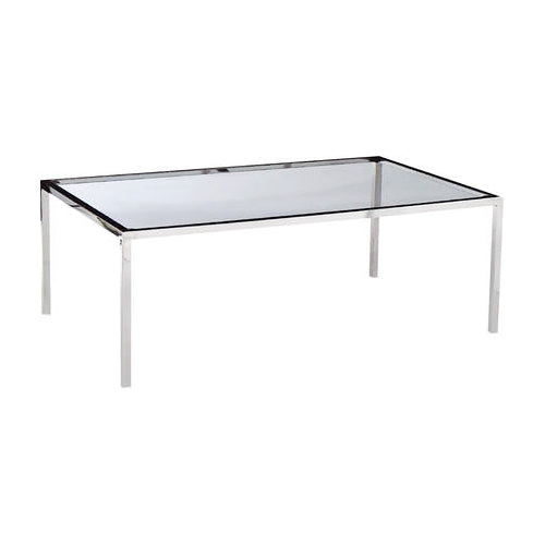 Glass Top Rectangular Coffee Table